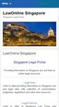 Mobile Screenshot of lawonline.com.sg