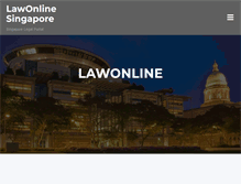Tablet Screenshot of lawonline.com.sg